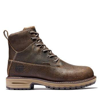 Timberland Női PRO Hightower 6" Comp Toe Vízálló Bakancs Sötét Barna